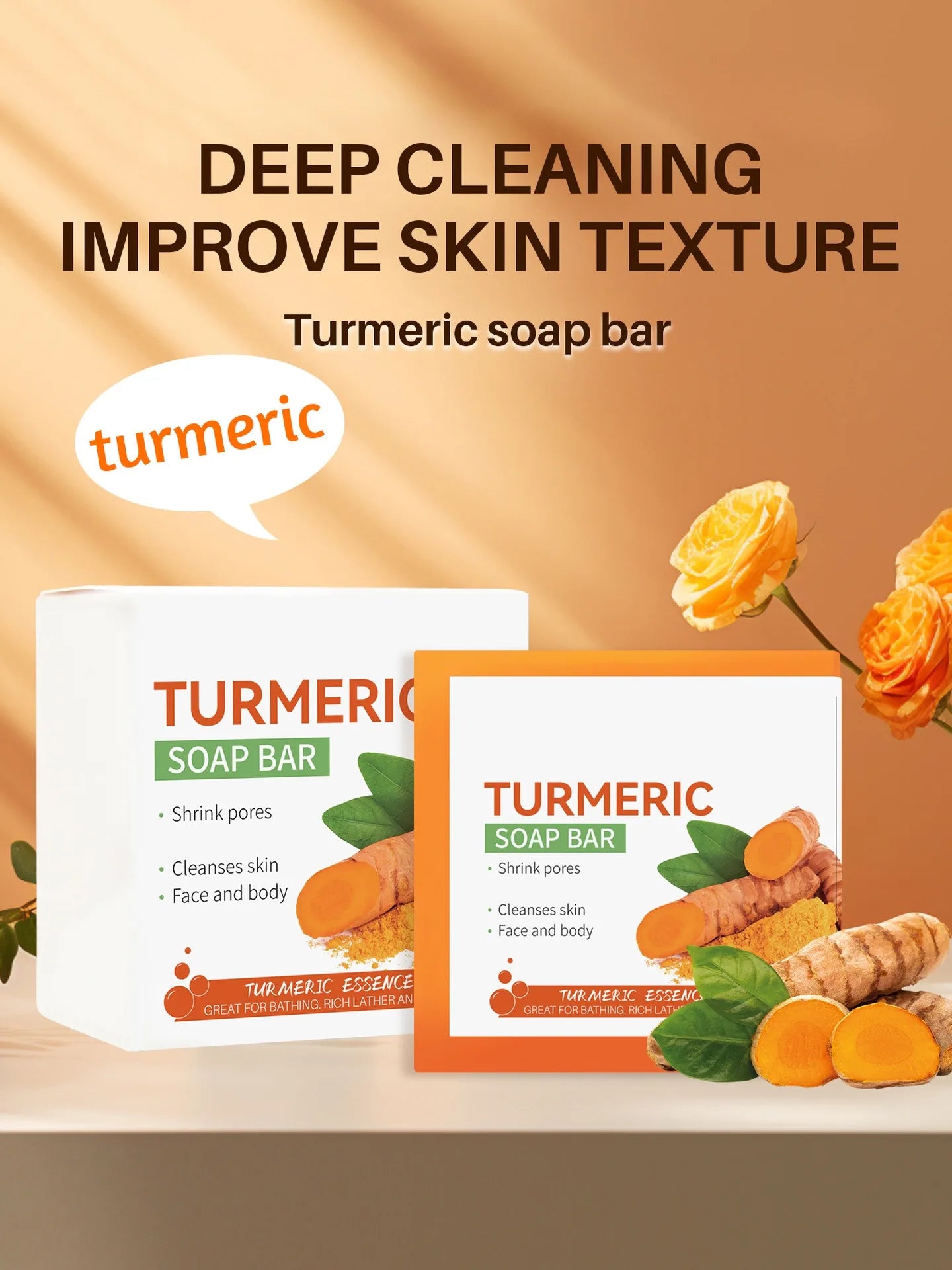 🌿 MuyBellah™ Turmeric Brightening Soap