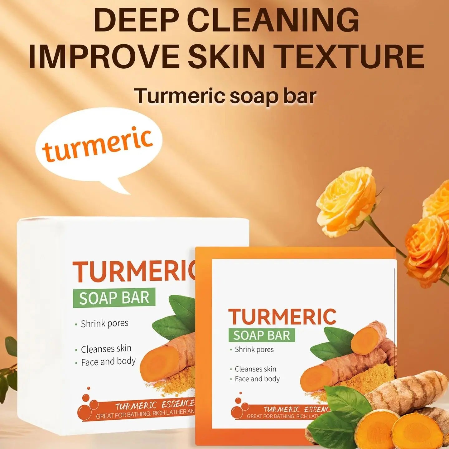 🌿 MuyBellah™ Turmeric Brightening Soap